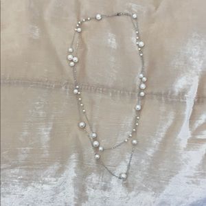 Double strand freshwater pearl necklace